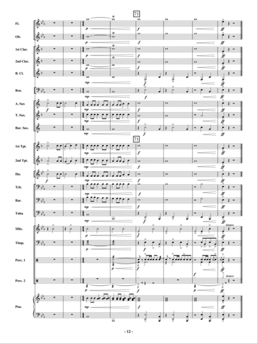 Invincible Concert Band scores gallery preview page 11