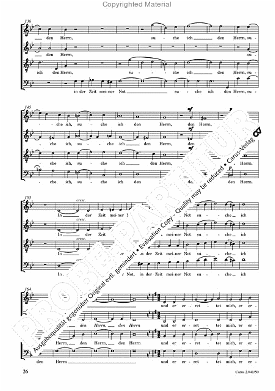 Motets and arias for choirs collected and edited by Johann Adam Hiller, vol. 5 Voice Solo scores gallery preview page 27
