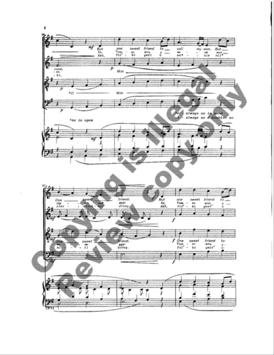 Two Russian Folk Songs 4-Part scores gallery preview page 21