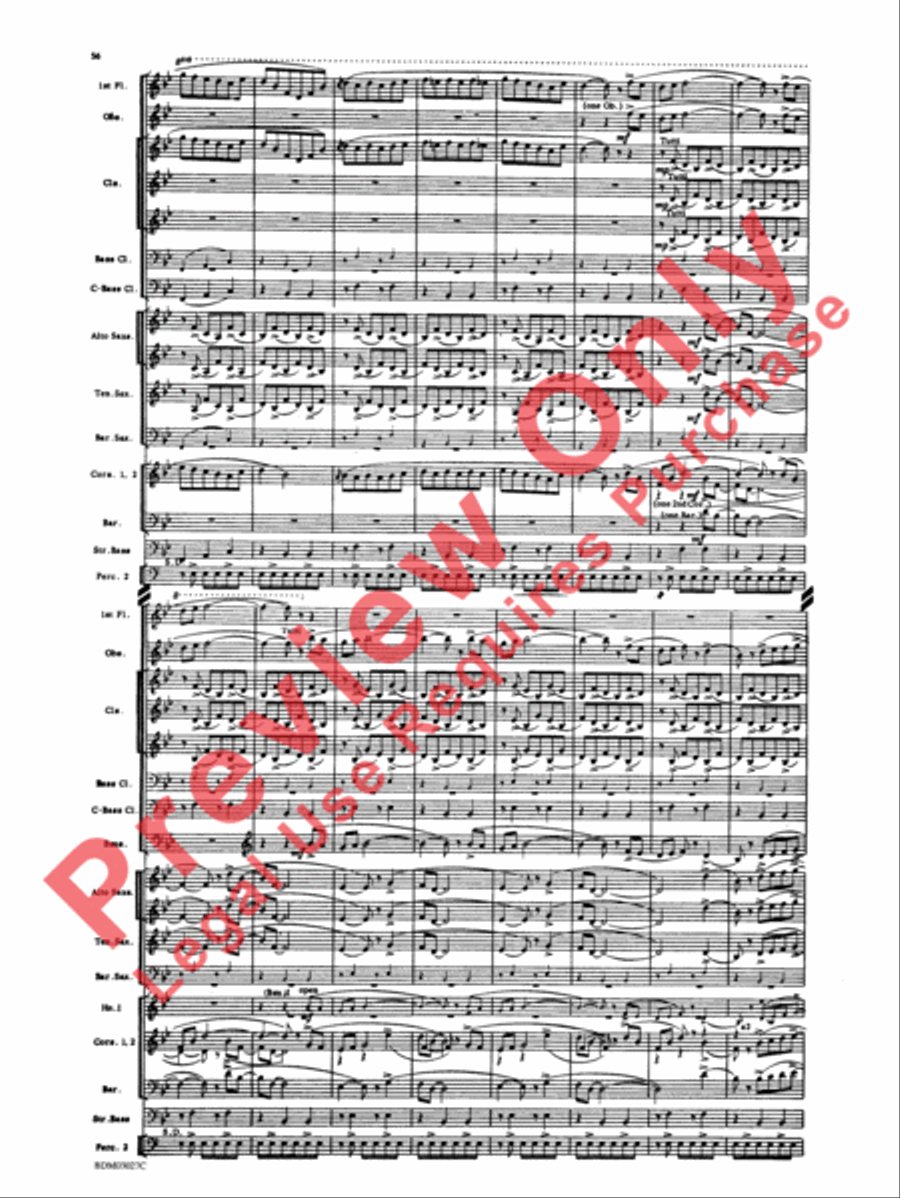 La Fiesta Mexicana Concert Band scores gallery preview page 59