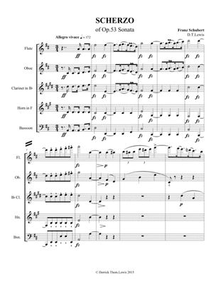 Schubert Scherzo Op.53 for WW Quintet