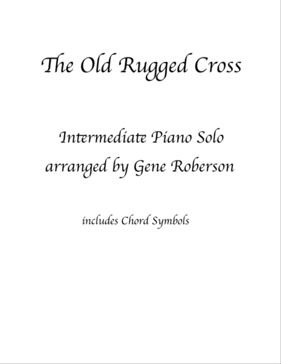 The Old Rugged Cross Piano Solo Piano Solo scores gallery preview page 1