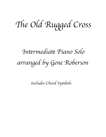 The Old Rugged Cross Piano Solo