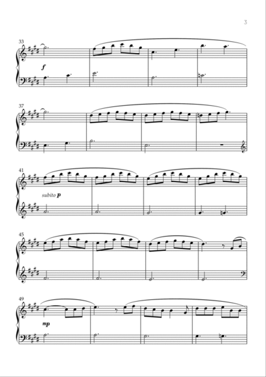 Golden Hour Golden Hour Easy Piano scores gallery preview page 3
