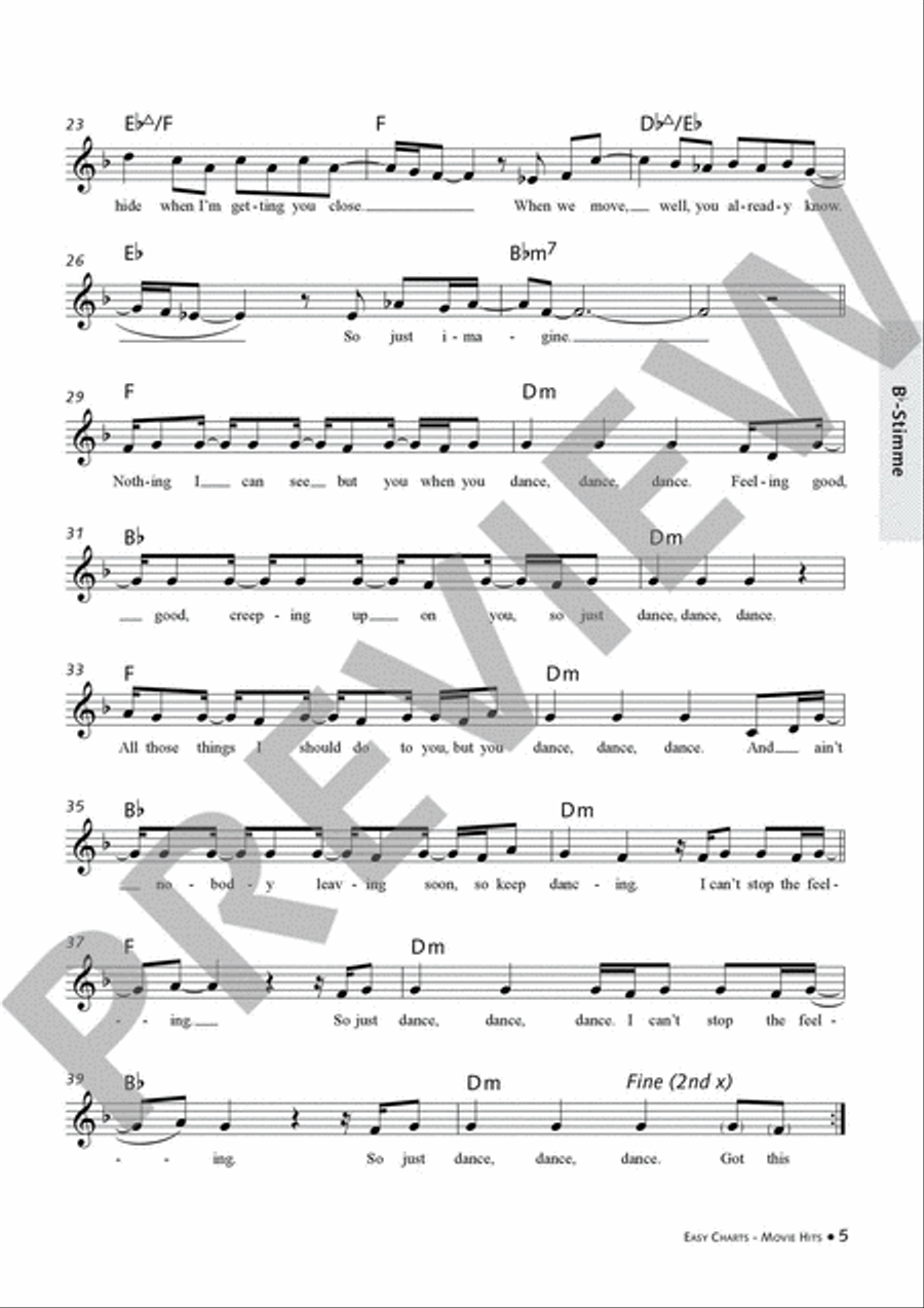 Easy Charts Play-Along Special Edition: Movie Hits! CD scores gallery preview page 4