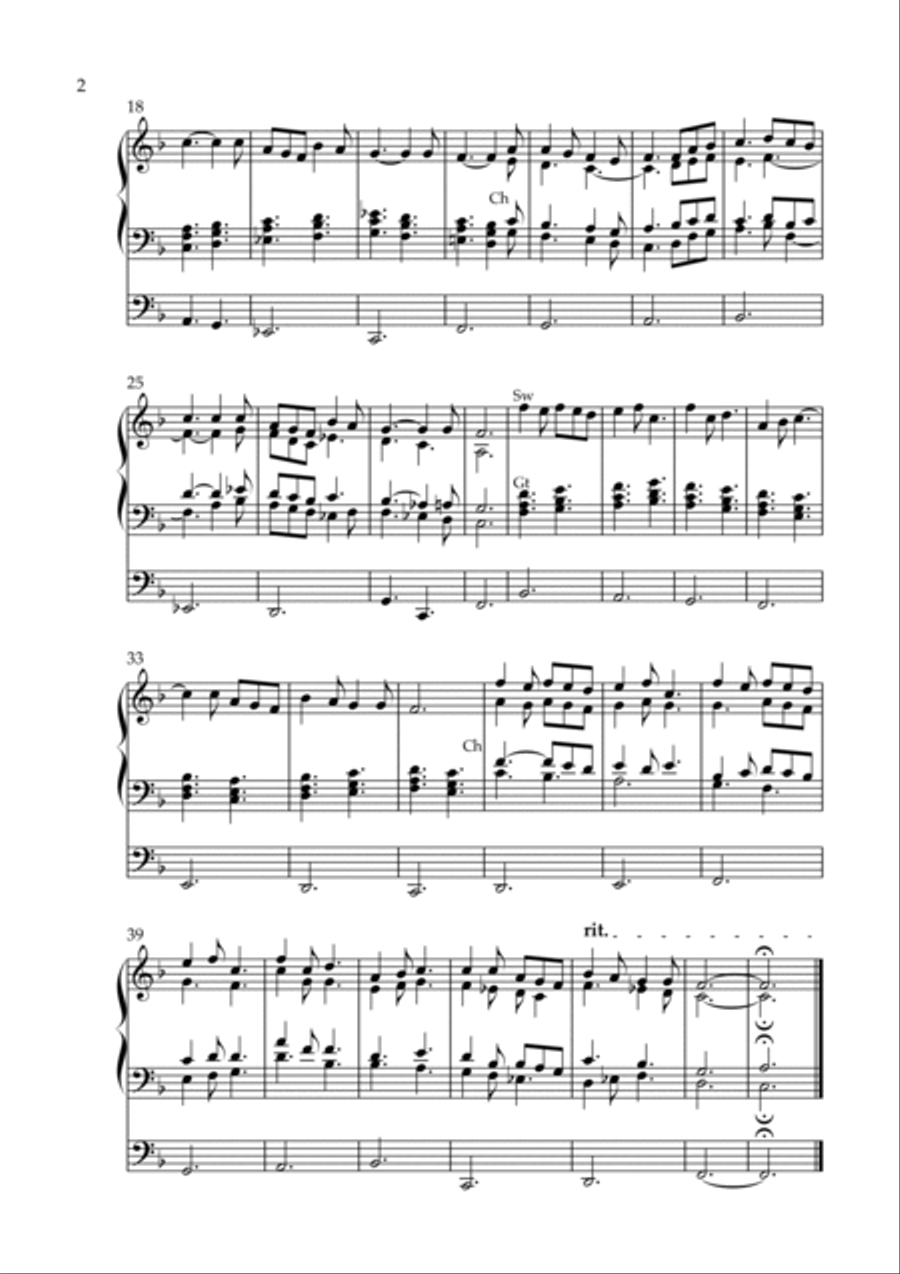 Missa de Angelis Meditations, Op. 232 (Organ Solo) by Vidas Pinkevicius Organ Solo scores gallery preview page 2