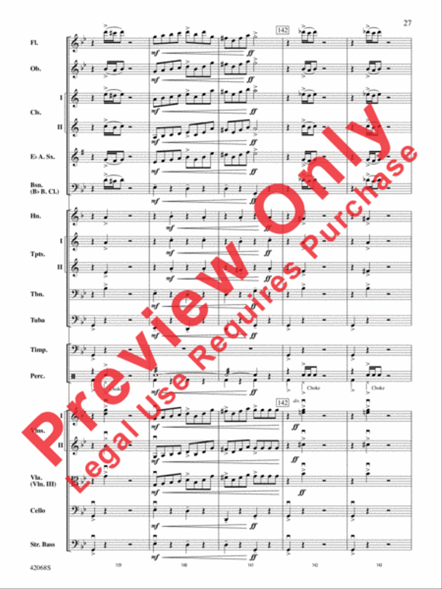 Peer Gynt Suite Selections Full Orchestra scores gallery preview page 28