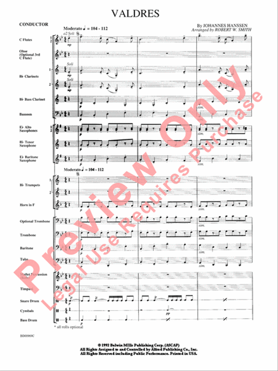 Valdres Valdres Concert Band scores gallery preview page 4