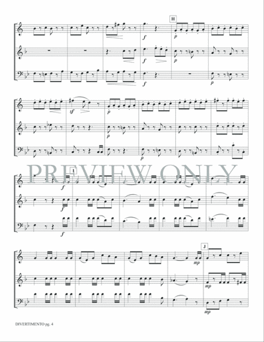 Divertimento Brass Ensemble scores gallery preview page 6