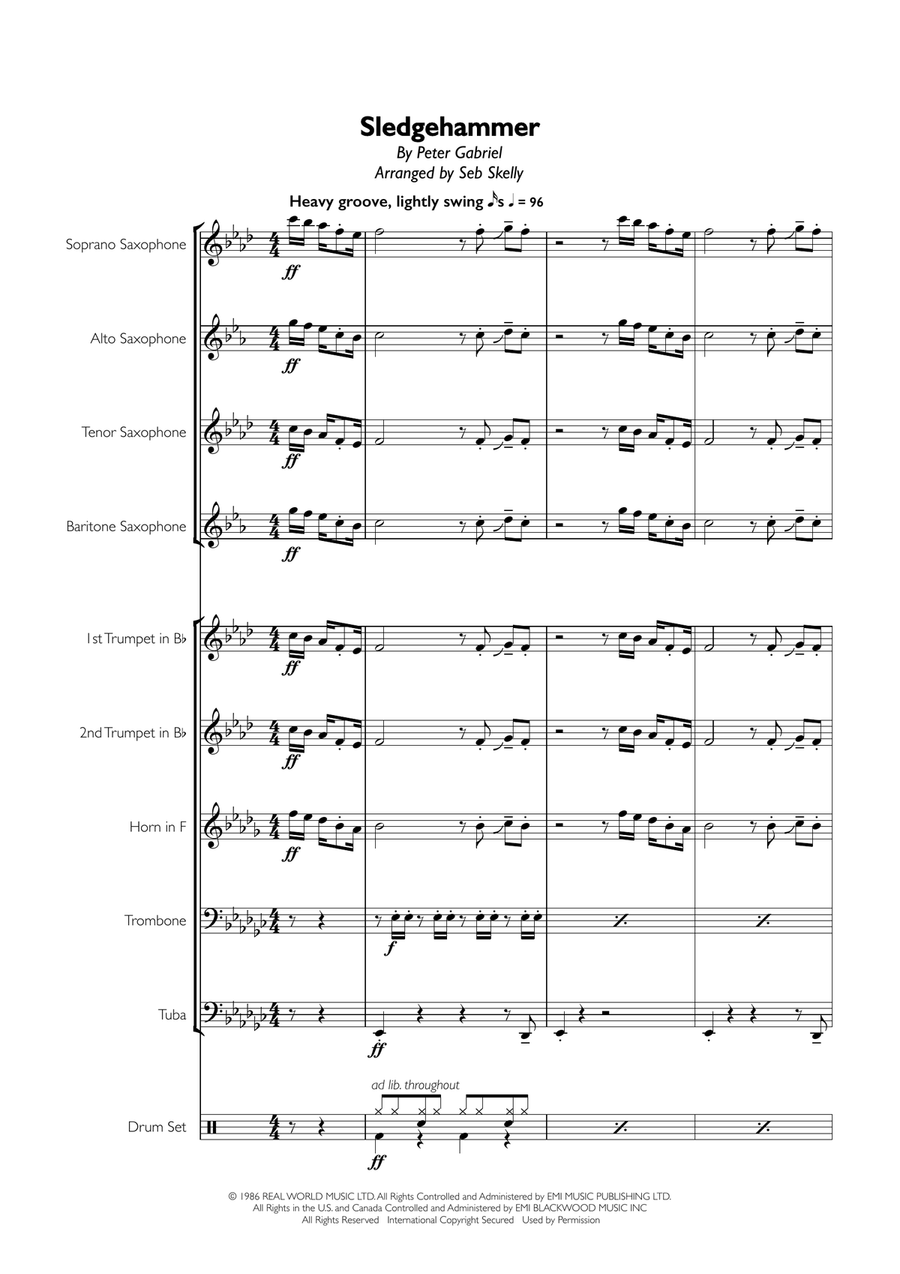 Sledgehammer Large Ensemble scores gallery preview page 1