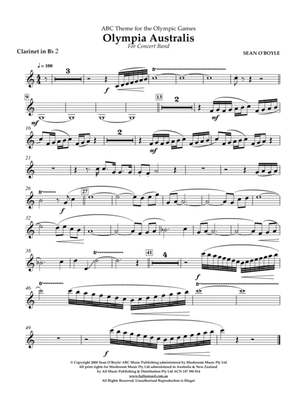 Olympia Australis (Concert Band) - Bb Clarinet 2