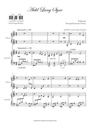 Auld Lang Syne (1 Piano 4 Hands)