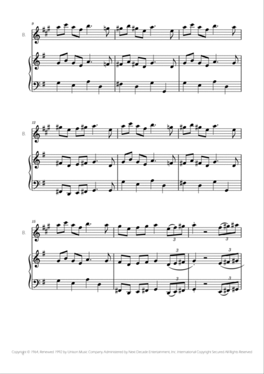 Addams Family Theme Piano scores gallery preview page 2