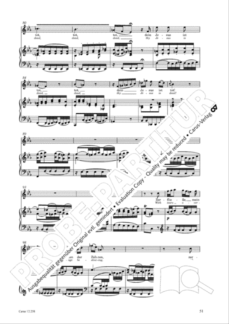 Johann Sebastian Bachs Johannes-Passion fur Kinder und Jugendliche STB scores gallery preview page 52