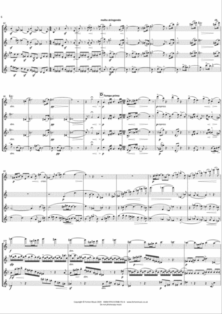 Quartet Flute scores gallery preview page 6
