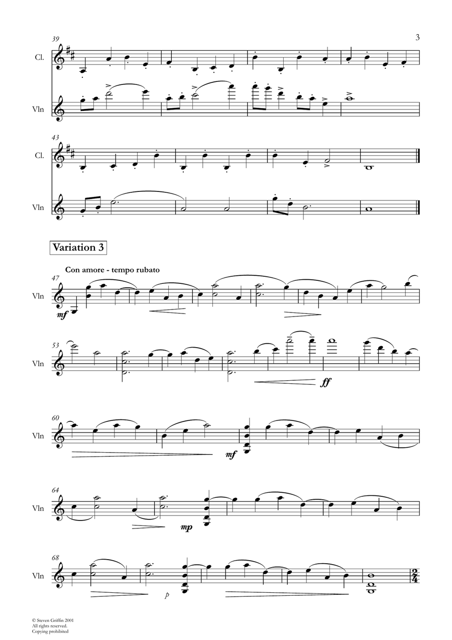 In Nomine Clarinet scores gallery preview page 3