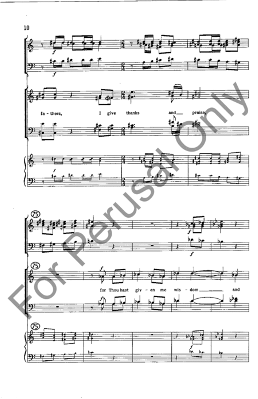 Prayer Of Daniel 4-Part scores gallery preview page 10