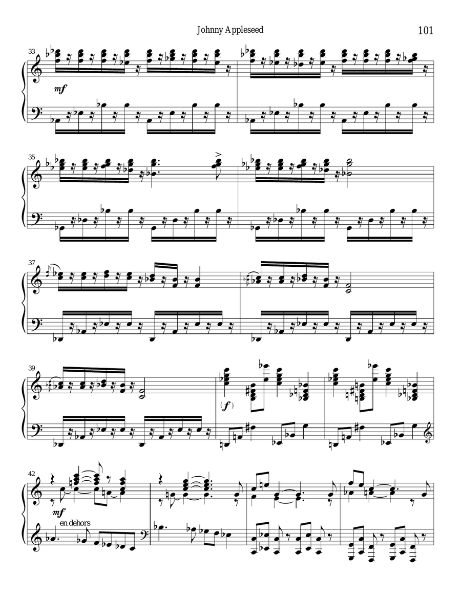 Johnny Appleseed Piano Solo scores gallery preview page 2