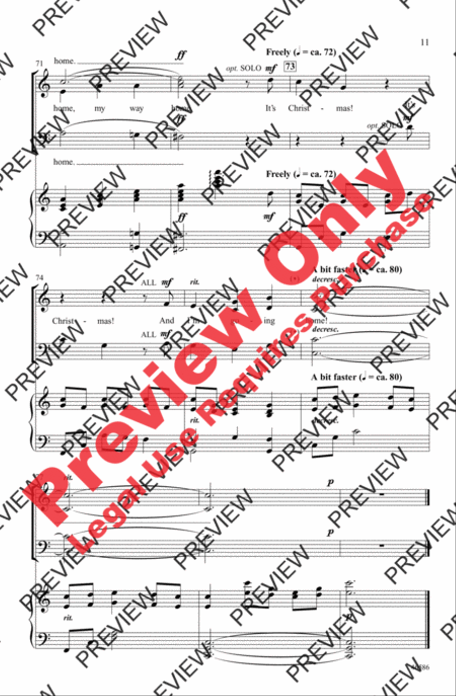 My Christmas Tree 3-Part scores gallery preview page 10