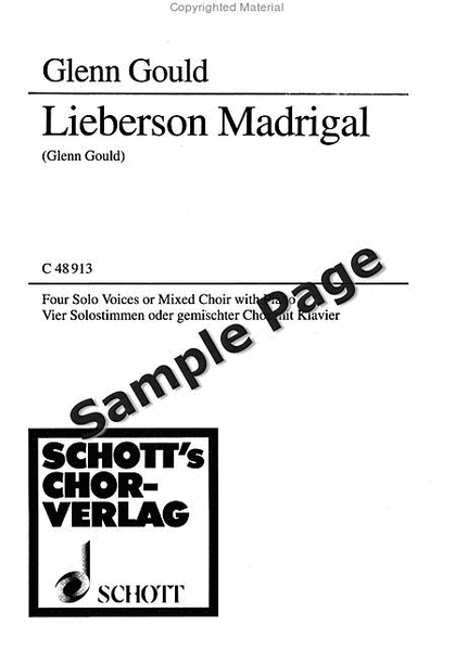 Lieberson Madrigal