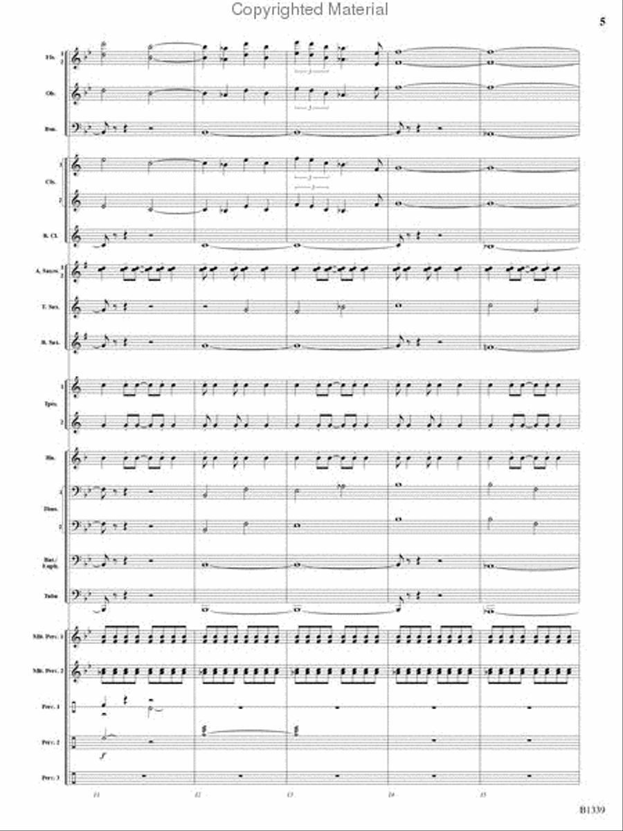 The Impossible Machine Concert Band scores gallery preview page 4
