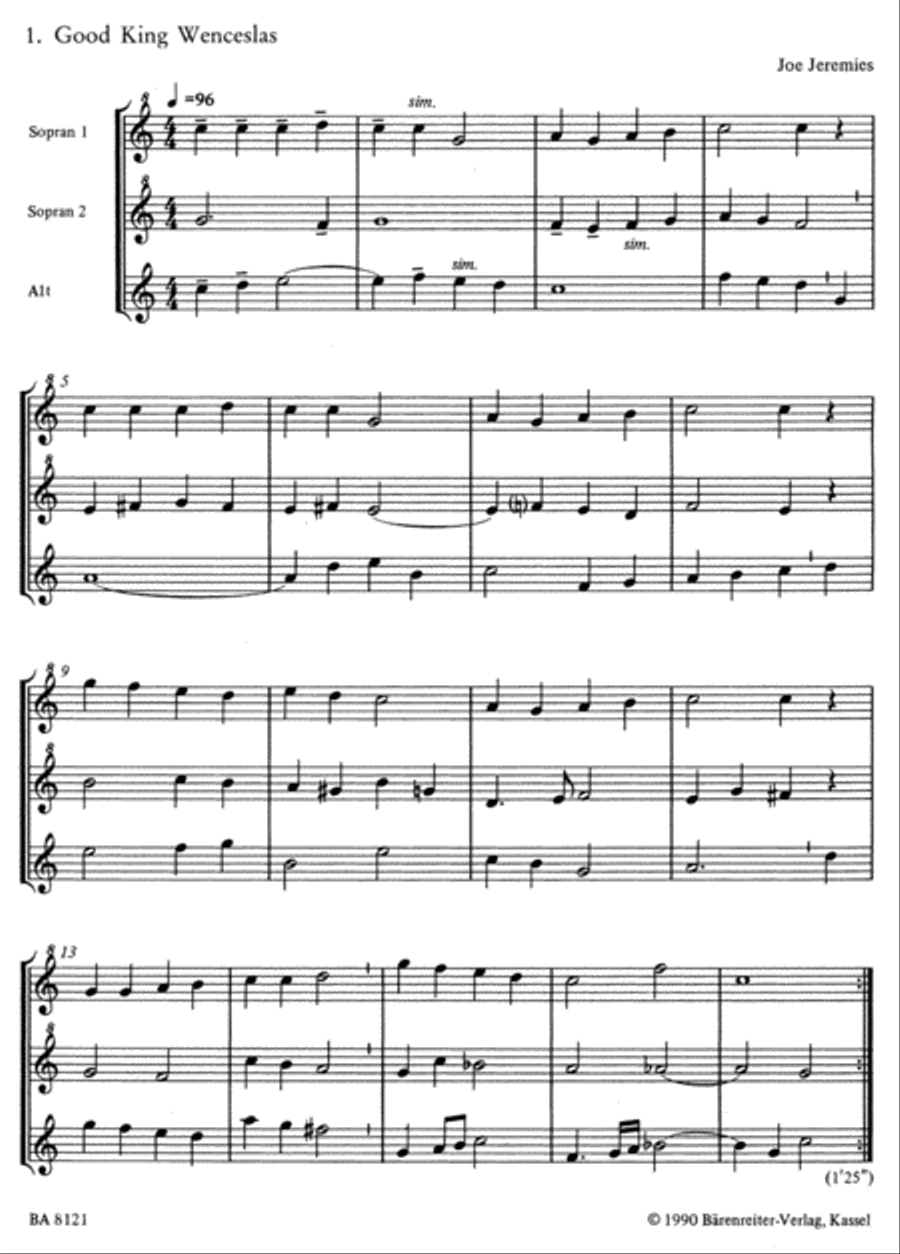 Christmas Carols Soprano Recorder scores gallery preview page 2