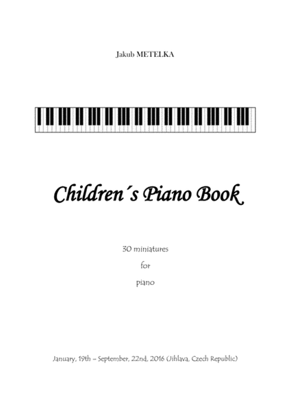 Children´s Piano Book by Jakub METELKA image number null