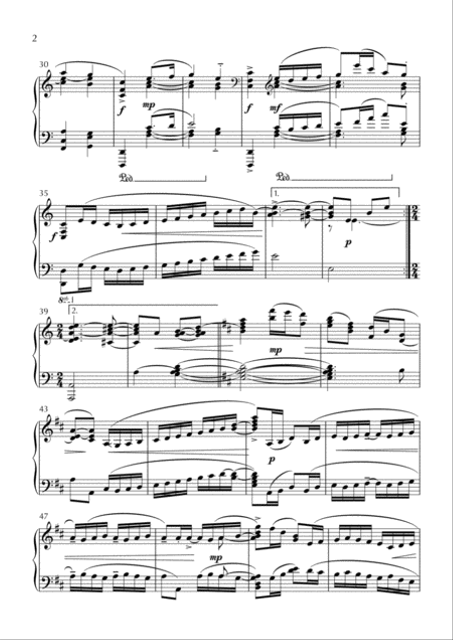 Elegy and Allegro Piano Solo scores gallery preview page 2