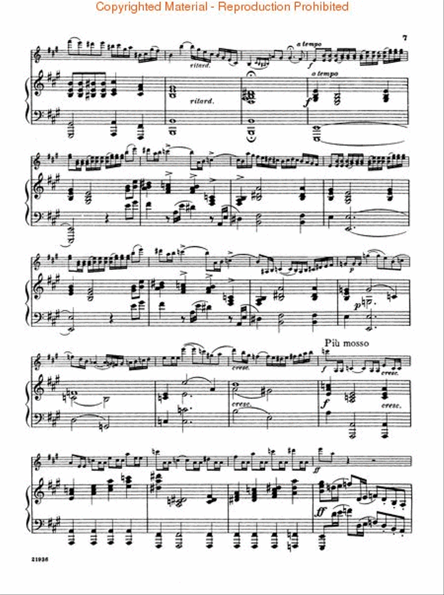 Allegro Brillante, Op. 19 Violin Solo scores gallery preview page 4