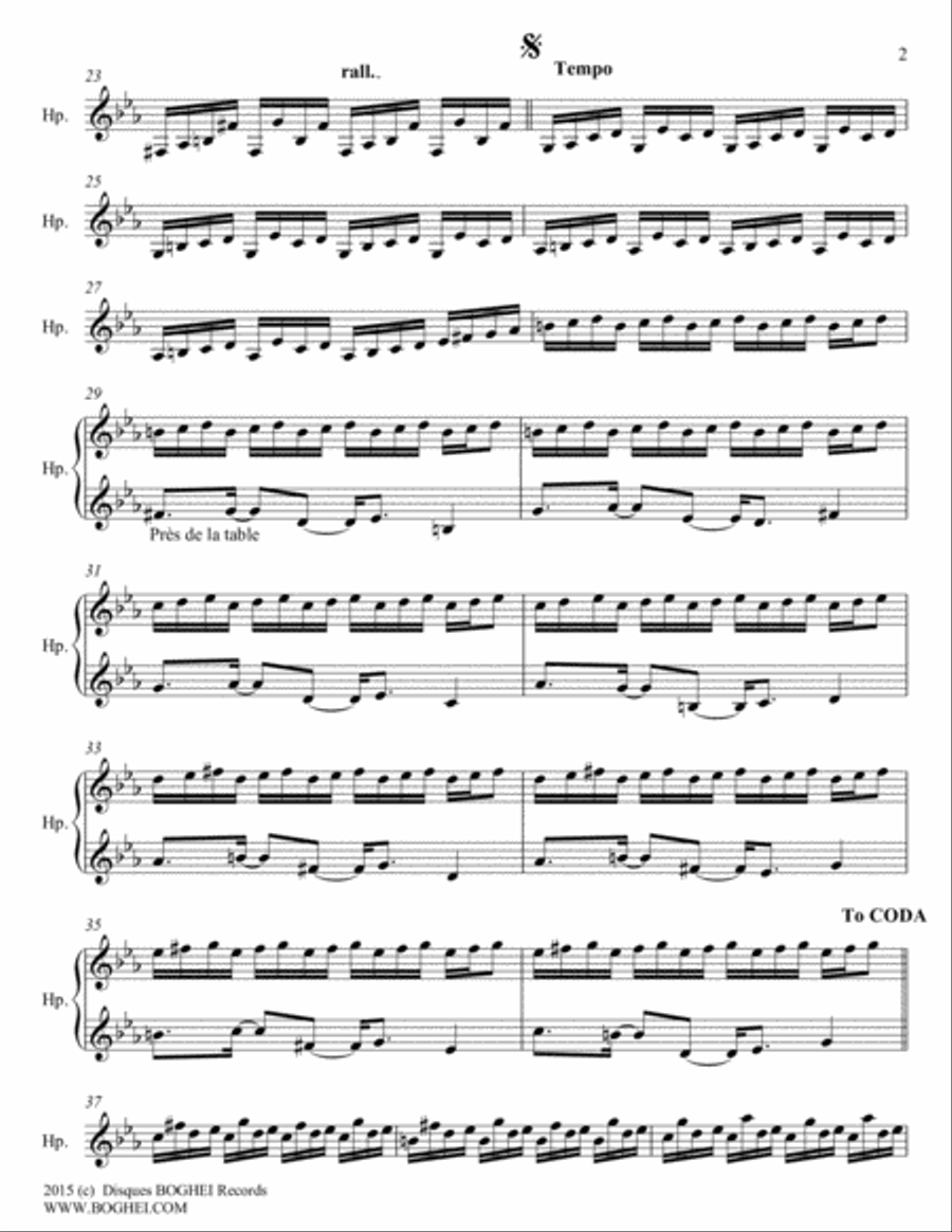BOURRASQUE BOURRASQUE Harp scores gallery preview page 2