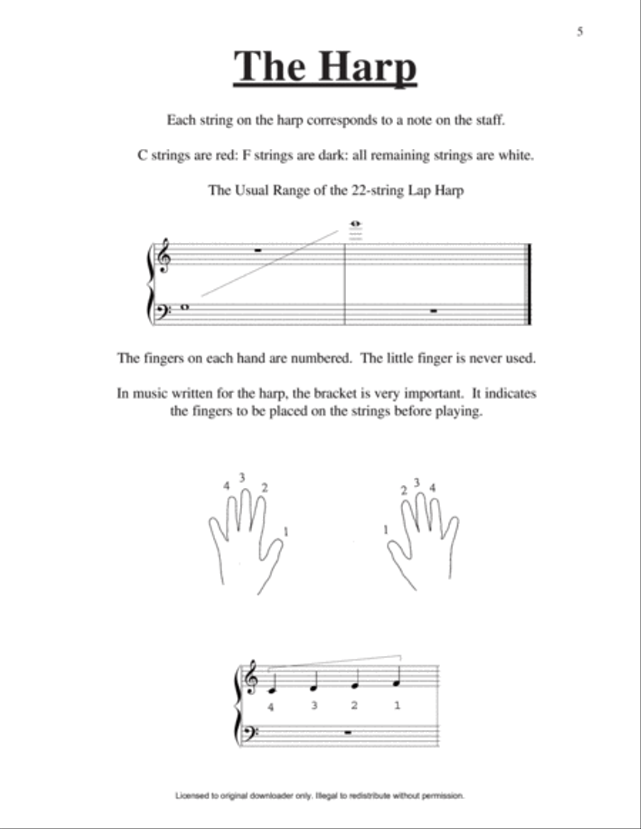 The Complete Method for Small Harp Harp scores gallery preview page 6