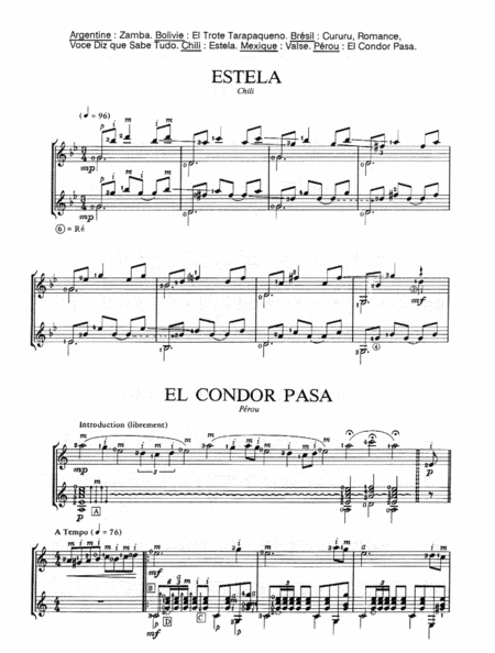Chansons et danses d'Amerique latine - Volume F