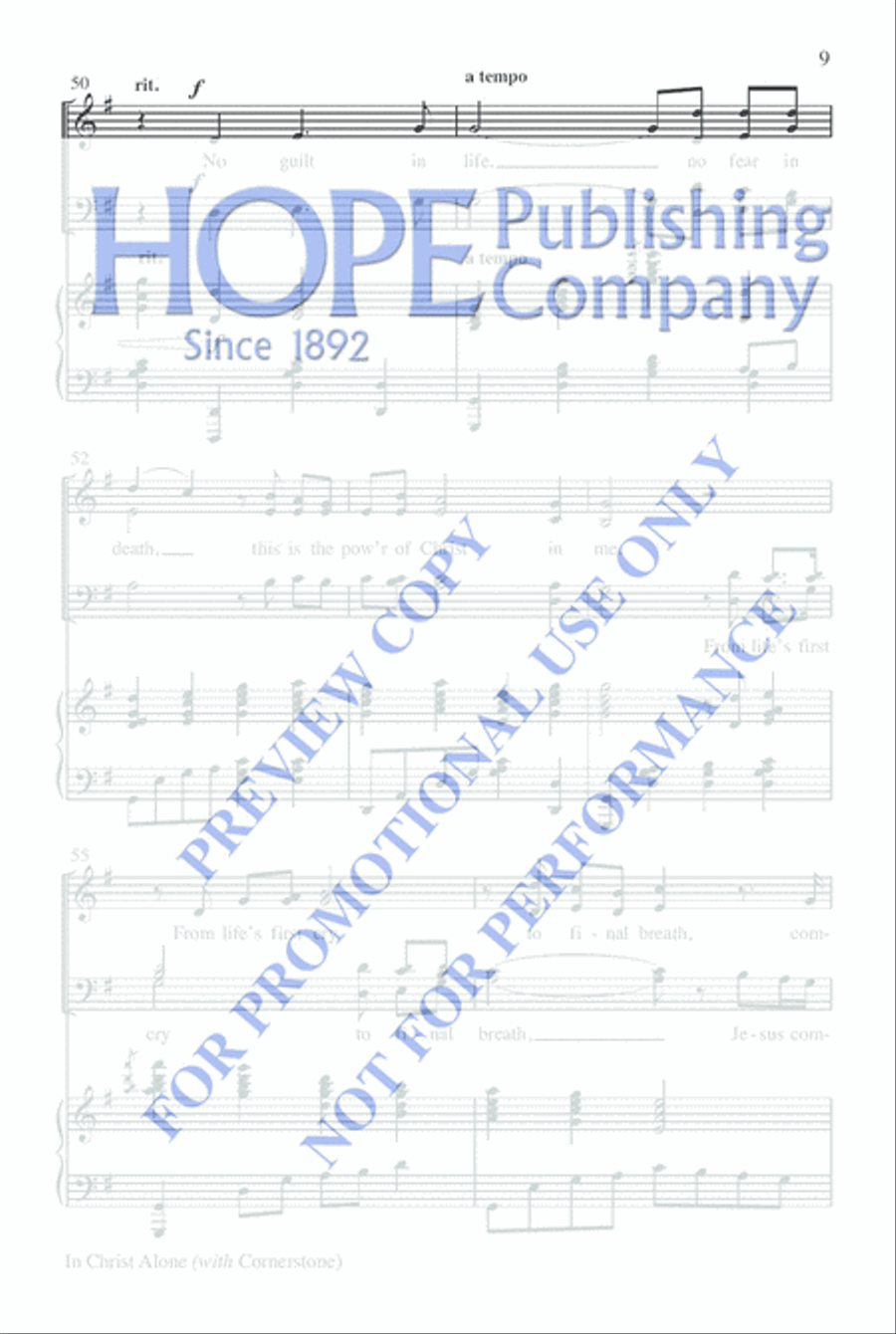 In Christ Alone with Cornerstone Choir scores gallery preview page 8