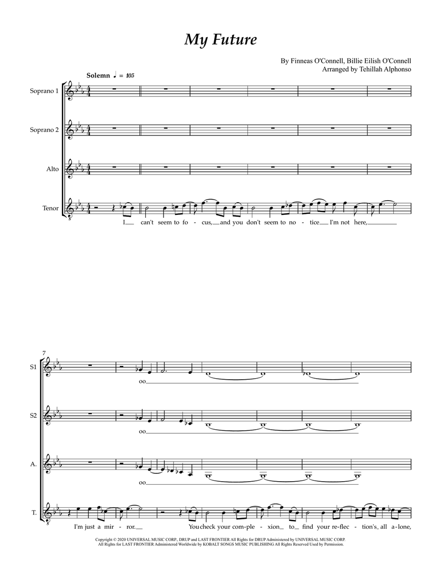 My Future 3-Part scores gallery preview page 1