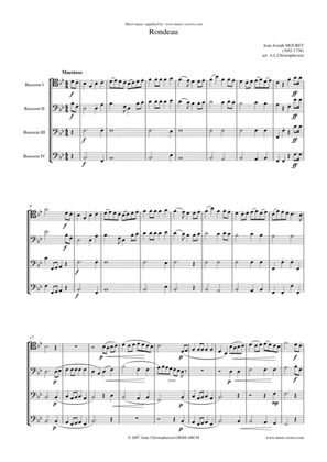 Rondeau - Bridal Fanfare - Bassoon Quartet