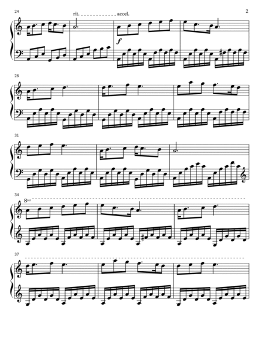 Medhel An Gwyns Piano Solo scores gallery preview page 2