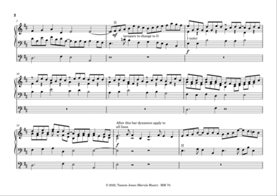 Fantasia on Personent Hodie Organ Solo scores gallery preview page 4