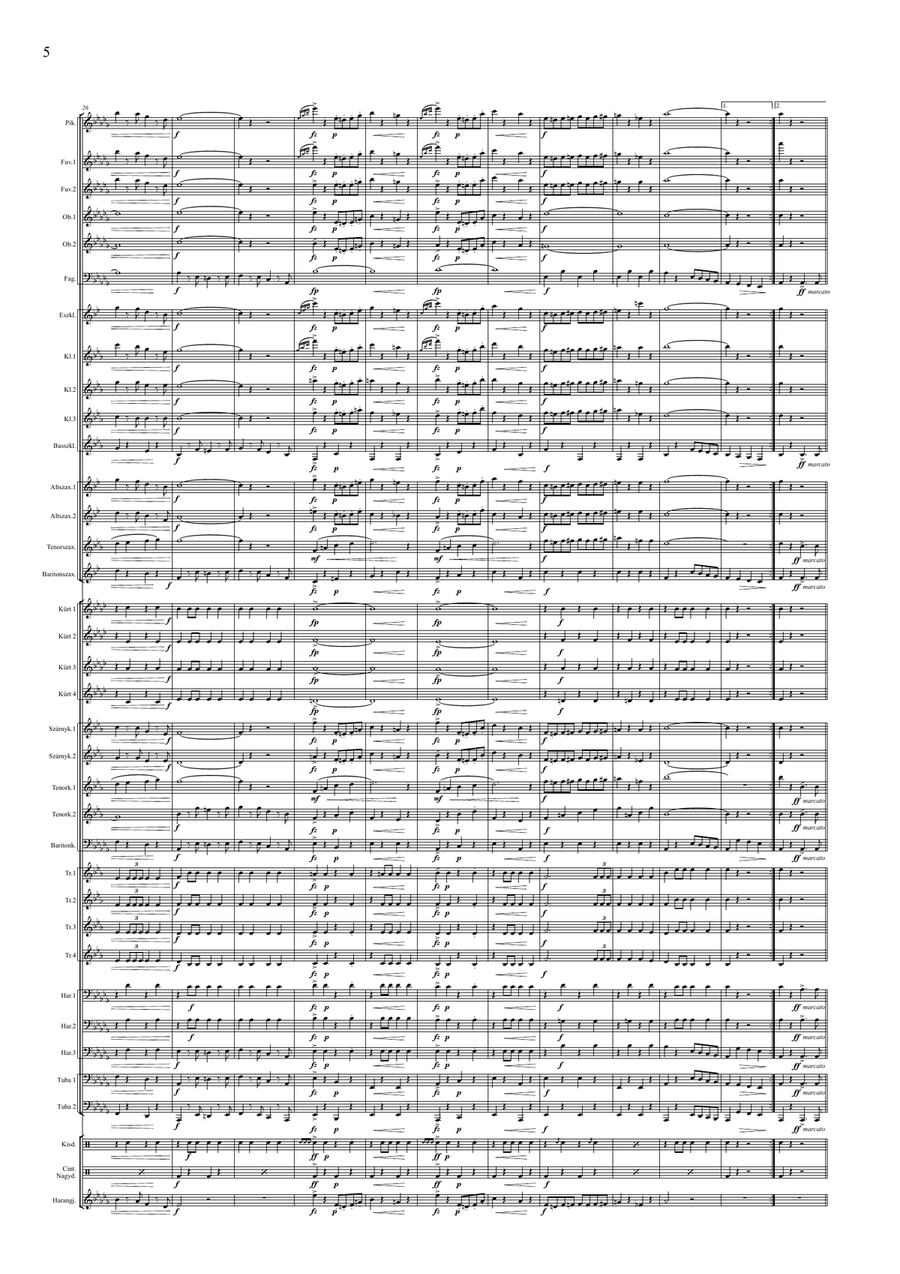 Indulókönyv 2020 - Partitúra III. kötet - Score Only Concert Band scores gallery preview page 6