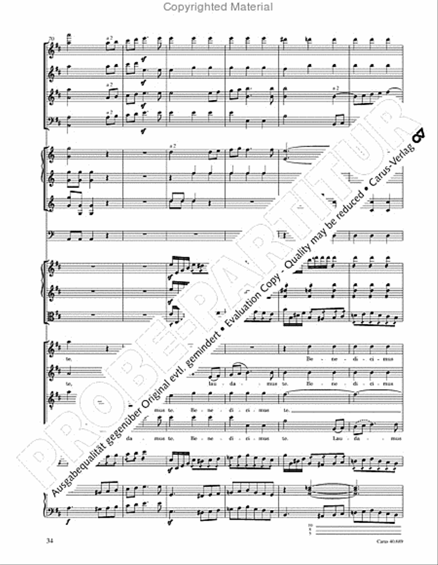 Missa solemnis Missa solemnis 4-Part scores gallery preview page 50