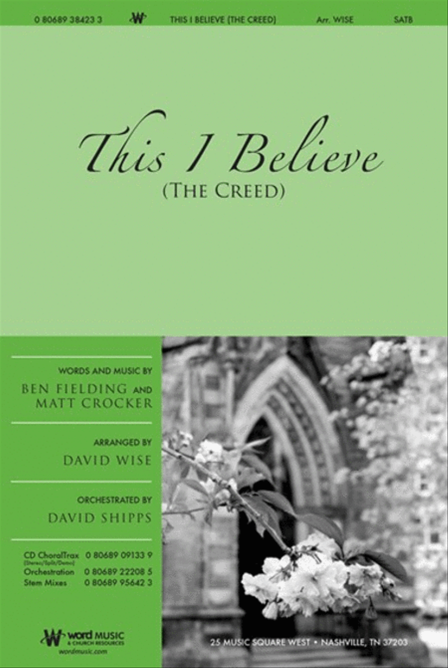 This I Believe (The Creed) - Anthem Choir scores gallery preview page 1