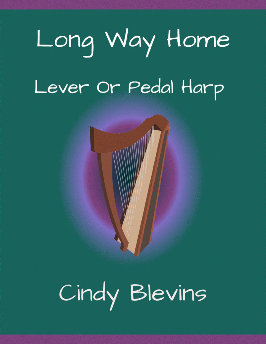 Long Way Home, original harp solo Harp scores gallery preview page 1