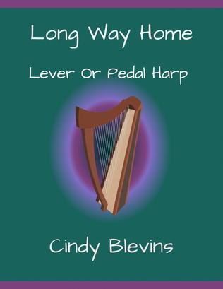 Book cover for Long Way Home, original harp solo