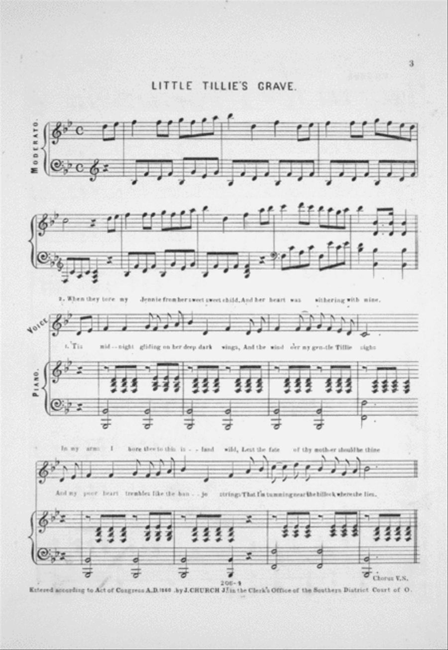 Little Tillie's Grave. Song & Chorus Choir scores gallery preview page 2
