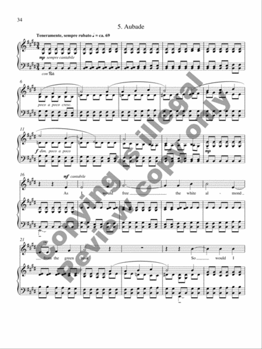 Collected Songs for Soprano and Piano Soprano Voice scores gallery preview page 19