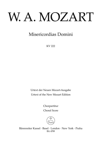 Misericordias Domini KV 222 (205a)