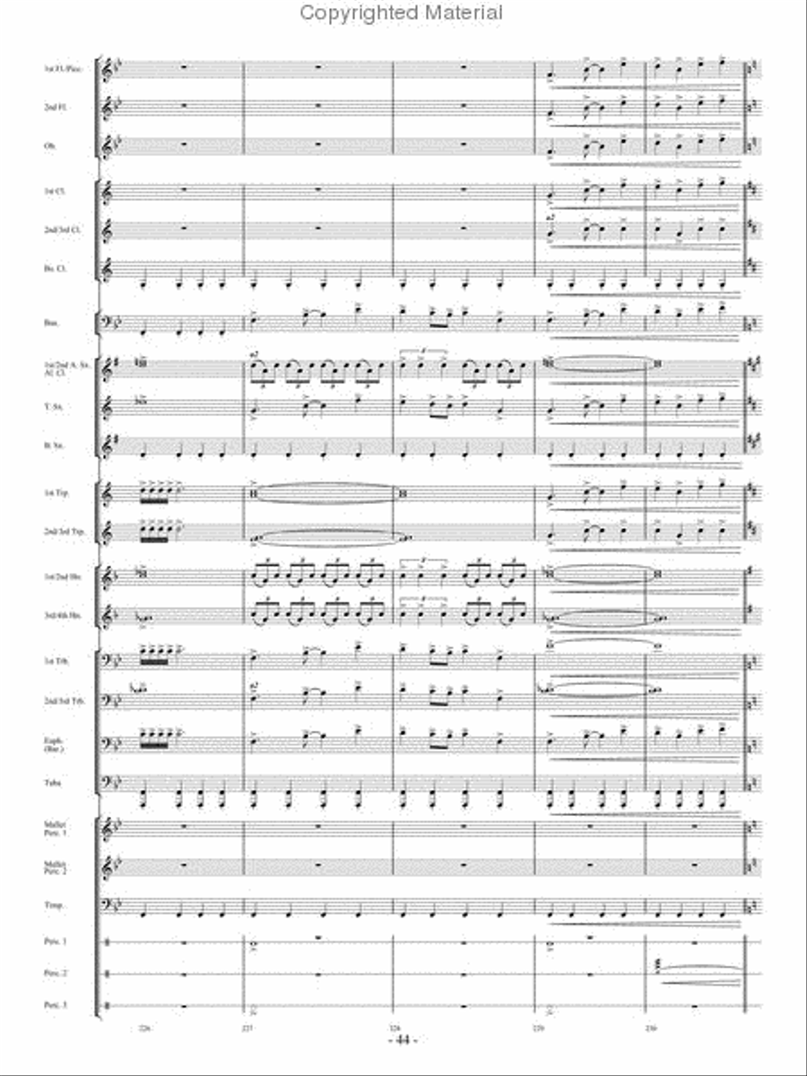 From the Eye of the Storm Concert Band scores gallery preview page 43