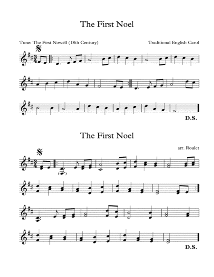 First Noel (arr. Patrick Roulet)