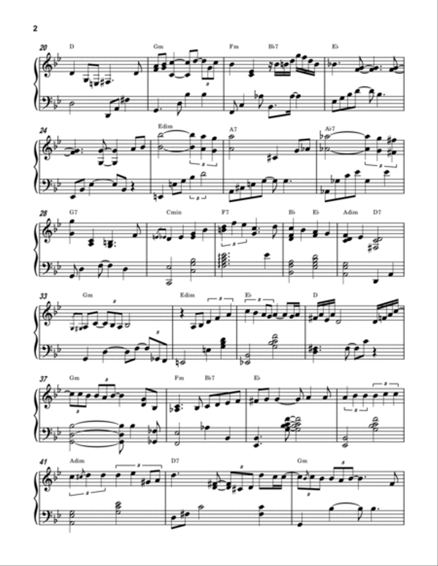 Claudia Piano Solo scores gallery preview page 2