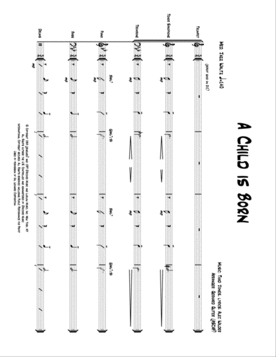 A Child Is Born Jazz Ensemble scores gallery preview page 3