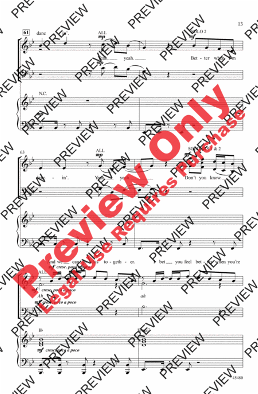 Better When I'm Dancin' 3-Part scores gallery preview page 12